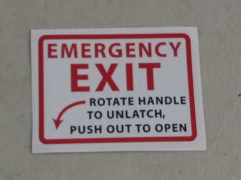 Window Decal - Emergency