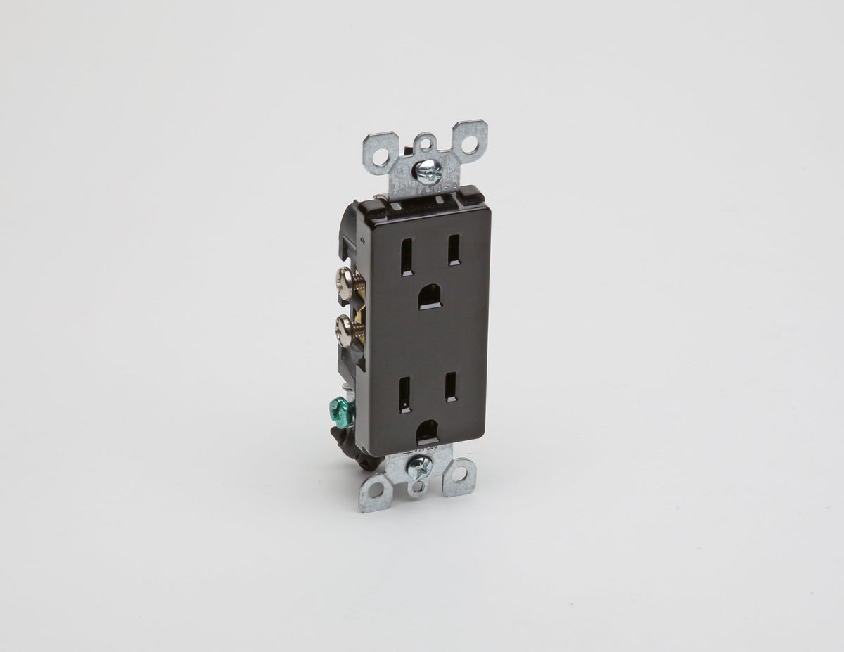 Outlet Decora Dual 110v Black